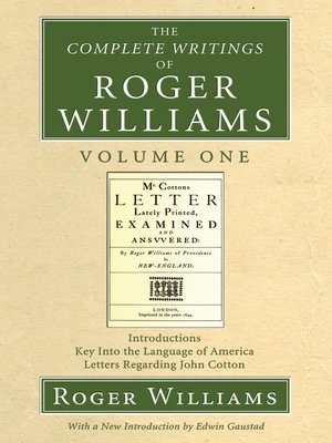 cover image of The Complete Writings of Roger Williams, Volume 1